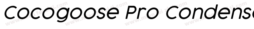 Cocogoose Pro Condensed Light字体转换